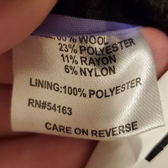 Calvin klein grey notched collar wool‎ walking coat plus size 16 new!!! - Picture 5 of 6